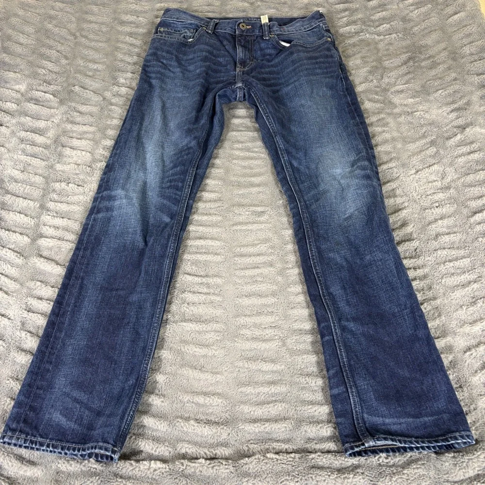 Banana Republic Vintage Straight Mens 31x32 Dark Wash 100% Cotton Jeans AR389